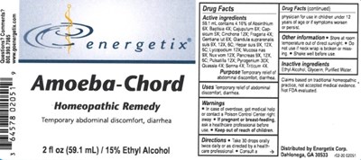 Amoeba Chord   2 Oz. Bottle Label